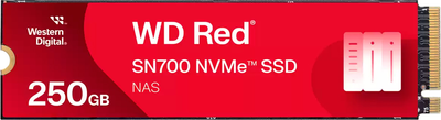SSD диск Western Digital Red SN700 NVMe 250GB M.2 2280 PCIe 3.0 x4 (WDS250G1R0C)