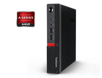 Неттоп Б-класс Lenovo ThinkCentre M625q Tiny USFF / AMD A9-9420e (2 ядра по 1.8 - 2.7 GHz) / 4 GB DDR4 / 120 GB SSD / AMD Radeon R5 Graphics б/у