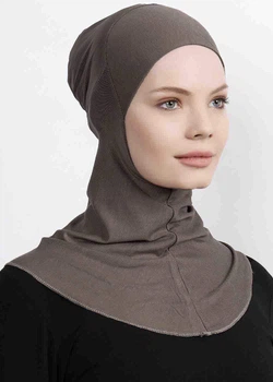 Підхіджабник Ecardin Climafit Hijab Bone З Сіткою, Дихаючий, One Size, Кава З Молоком