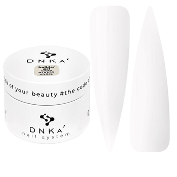 Моделюючий гель для нарощення та укріплення нігтів (білий) Builder Gel Angel 0002 DNKa 30 мл