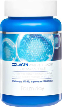 Krem nawilżający do twarzy FarmStay Collagen Water Full Moist Ampoule 250 ml (8809035143476)