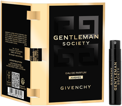 Пробник Парфумована вода для чоловіків Givenchy Gentleman Society Ambree 1 мл (MN24620)