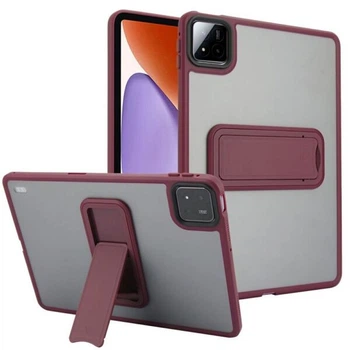 Защитный чехол Deexe Crystal Kickstand для Xiaomi Pad 7 / 7 Pro - Wine Red