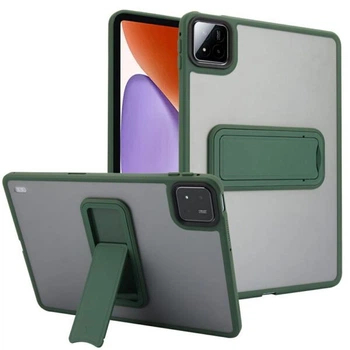 Защитный чехол Deexe Crystal Kickstand для Xiaomi Pad 7 / 7 Pro - Green
