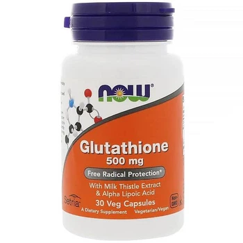 Глутатіон, Glutathiones, NOW Foods, 500 мг, 30 капсул