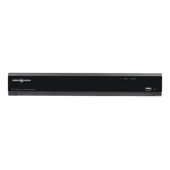 Відеореєстратор IP GreenVision GV-N-I017/16 (A) 16-канальний 12MP NVR Чорний