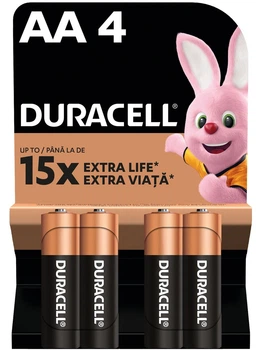 Батарейка DURACELL LR06 MN1500 уп. 1x4 шт.