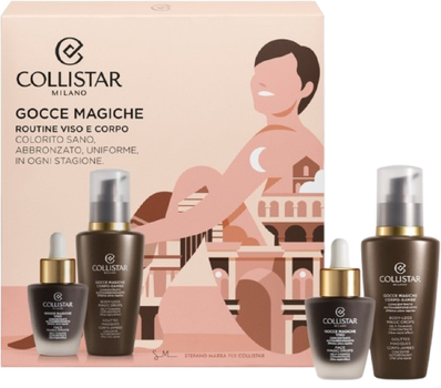 Набір для автозасмаги Collistar Magic Drops Лосьйон для тіла та ніг 125 мл + Концентрат для обличчя 30 мл (8015150001472)
