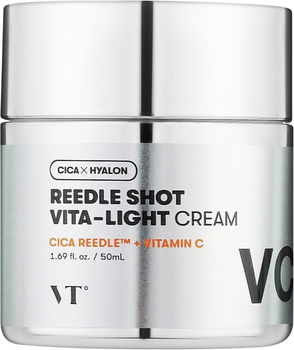 Krem do twarzy przeciwzmarszczkowy Vt Cosmetics Reedle Shot Vita-Light rozświetlający 50 ml (8803463004637)
