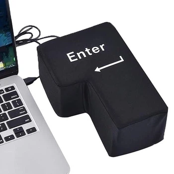 Кнопка антистресс Еnter USB Большая мягкая Fidget Big Enter