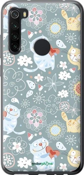 Чехол на Xiaomi Redmi Note 8 Котята v3 "1223u-1787"
