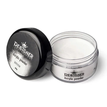 Акриловая пудра Дизайнер (28 г) Acrylic powder White для укрепления и наращивания ногтей