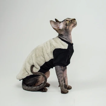 Теплая кофта для котов (кошек) из махровой ткани Style Pets Silv Cat (KM/SC/R) XS