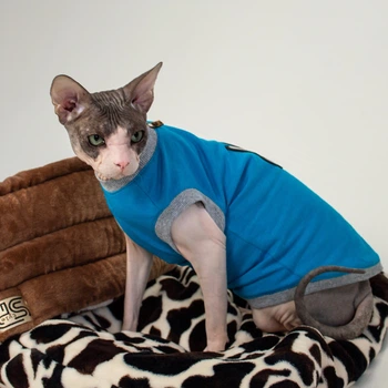 Трикотажная майка для кота Style Pets victory hand M-