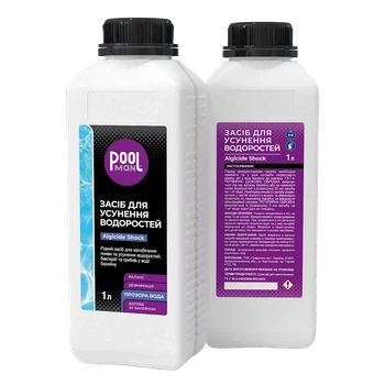 Альгицид Шок Algicide Shock 1 л Poolman — мощное средство против водорослей