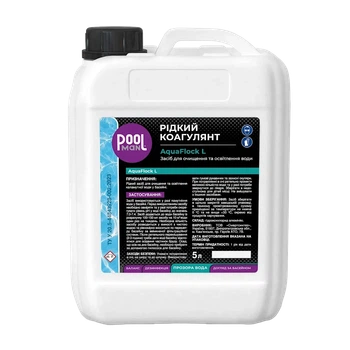 Жидкий коагулянт AquaFlock L 5л Poolman - концентрированное средство для осветления воды