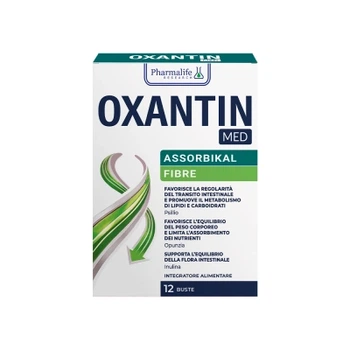 Диетическая добавка Oxantin с клетчаткой для нормализации массы тела "Абсорбция", 12 саше по 7,4