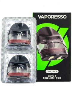 Картриджі Vaporesso Zero 2 мл 1.0 ом (Упаковка 2шт) (Для POD Системи Багаторазової електронної сигарети) (Renova Zero, Zero S)