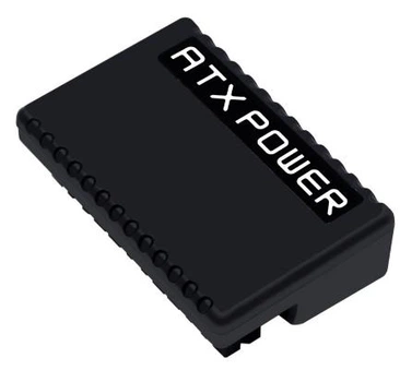 Кутовий ATX 24 пін перехідник 90 градусів 24pin "ATX POWER" живлення материнської плати Чорний