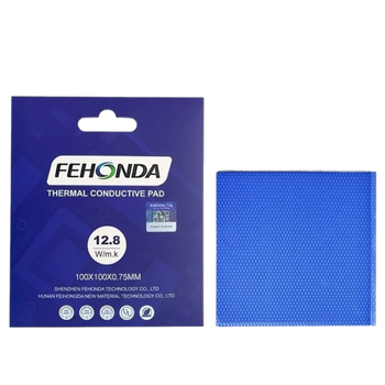 Термопрокладка Fehonda 100x100x0.75mm (12.8W/m*k) (18824)