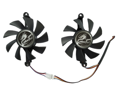 Вентилятор (кулер) Colorful 35407 для відеокарти GTX 950/960/1050/1060 комплект 2шт
