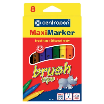 Набор фломастеров Centropen Max Brush 5 мм 8 шт (8773/08)
