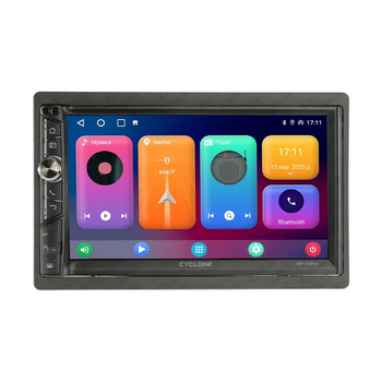 Автомагнітола 2DIN CYCLONE MP-7086A V3 сенсорний екран 7" Android 10, пам'ять 2/32Gb Bluetooth Wi-Fi CarPlay