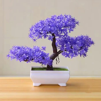 Искусственный бонсай в горшке Lavender Bonsai Сиреневый 26x19 см