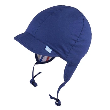 Шапочка двухсторонняя для мальчика с UV+50 tutu 03631 50-52 Синяя