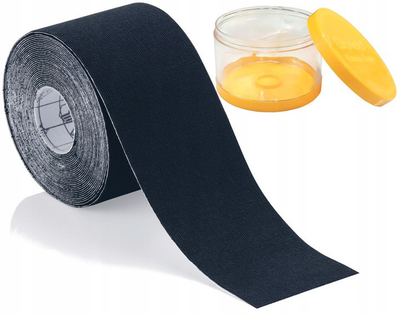 Тейп кінезіо Kinesio Tape Qmed (med0000524) Чорний