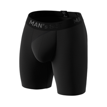 Труси боксери чоловічі бавовняні, Anatomic Long 2.0, Black Series, чорний S BST140-01