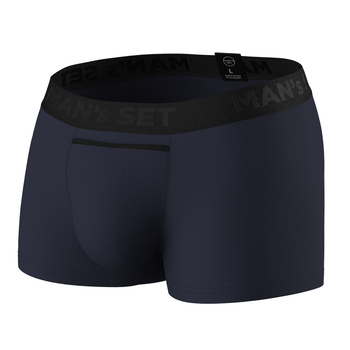 Труси боксери чоловічі бавовняні Anatomic Classic 1.2 Black Series, темно-синій L BSO100-46