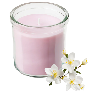 Ароматическая свеча IKEA LUGNARE Жасмин 8,5 см х 40 часов горения декоративная аромасвечка в стакане