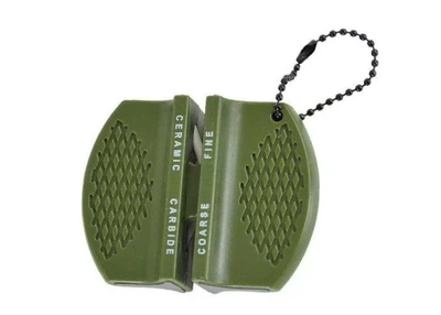 Карманная точилка для заточки ножей/блок для заточки MIL-TEC KNIFE SHARPENER BLOCK OLIV (15445000)