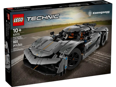Zestaw klockow Lego Technic Szary hipersamochod Koenigsegg Jesko Absolut 801 element (42173) (955555909516898) - Outlet