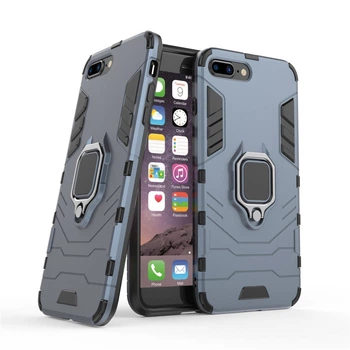 Противоударный чехол iPhone 7 Plus / 8 Plus (подставка кольцо) Graphite (07356-40)