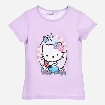 Дитяча футболка для дівчинки Disney Hello Kitty YE10016 98-104 см Фіолетова (3609088131797)