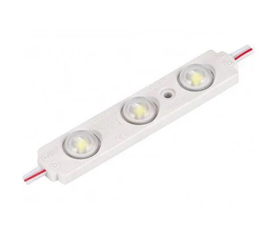 Світлодіодний модуль PROLUM V1, SMD5730, 3LED, 12V, 1.5W, C лінзою, Білий (5500-6000К)