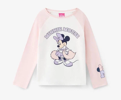 Футболка з довгим рукавом Pepco 104 блідо-рожева Minnie Mouse