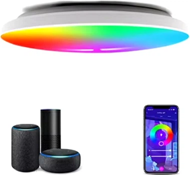 Розумний стельовий світильник з Wi-Fi 1DAL RGB, 24W (SSLP24W)
