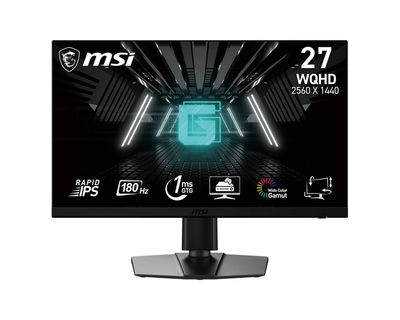 MSI Монітор 27" G272QPF-E2 2xHDMI, DP, Audio, IPS, 2560x1440, 180Hz, 1ms, sRGB 125%, FreeSync, Pivot