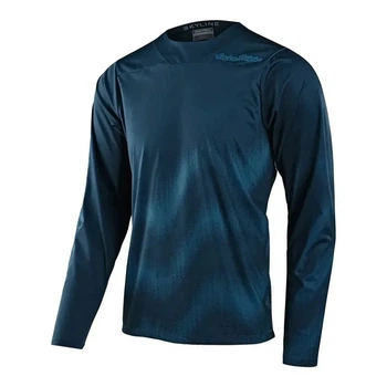 Велоджерси Troy Lee Designs Skyline LS Chill Jersey Waves Slate Blue XL (1106-353607015)