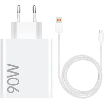 Сетевое зарядное устройство Xiaomi 90W Charge Combo Type-A BHR07ZBEU White