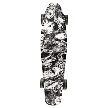 Скейт "Пенни борд" Bambi SC20505 PU колеса со светом, 56 см
