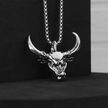 Мужской кулон на шею из нержавеющей стали "HORN"