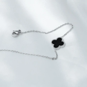 Жіночий браслет на руку з нержавіючої сталі Clover Charm