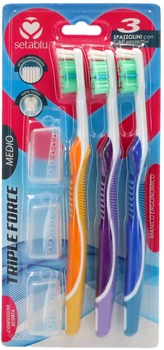 Набір зубних щіток Setablue Triple force Medium 3 шт (8055748938872)