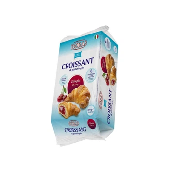 Круассаны Dora с вишневой начинкой, (6*50г) 300г