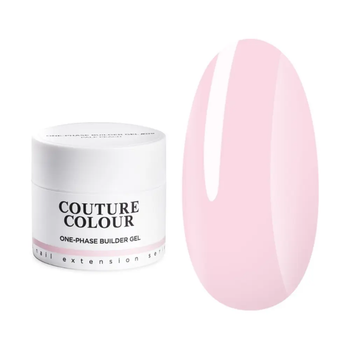 Гель для наращивания ногтей однофазный (розовый) 1-phase Builder Gel Natural pink 04 Couture Colour 15 мл