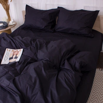 Простынь MirSon Poplin Line 099 Black 240х260 см (2200006280019)